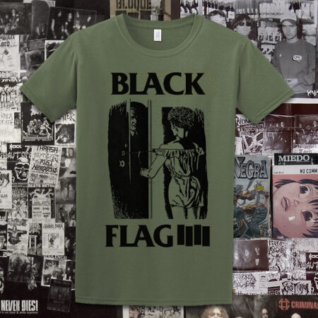 Polera Black Flag Serigrafia