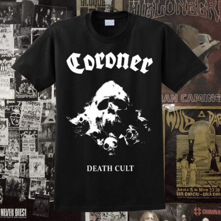 Polera estampado en serigrafía, estilo heavy metal thrash punk stoner doom death black