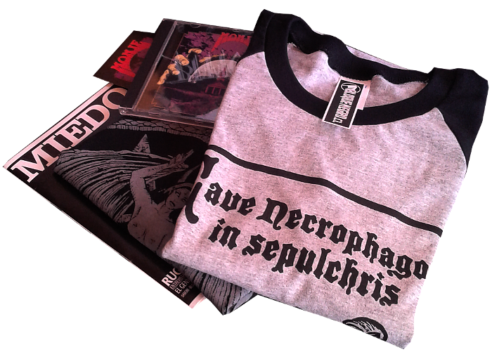 Polera estampado en serigrafía, estilo heavy metal thrash punk stoner doom death black