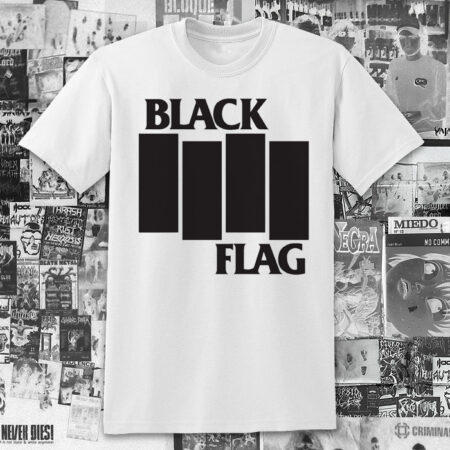 Polera Black Flag Serigrafía