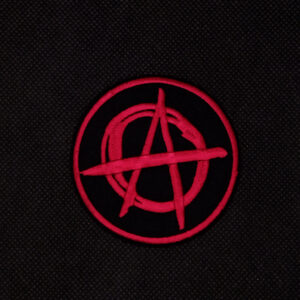 Parche bordado simbolo anarquia
