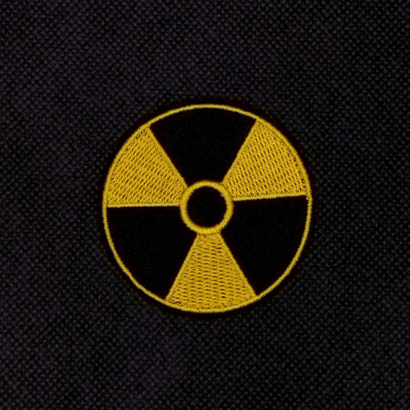 Parche bordado simbolo Bio Hazard radiacion