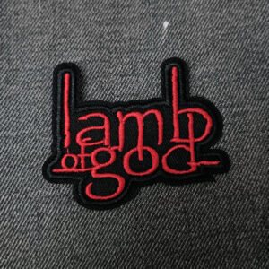 parche bordado lamb of god