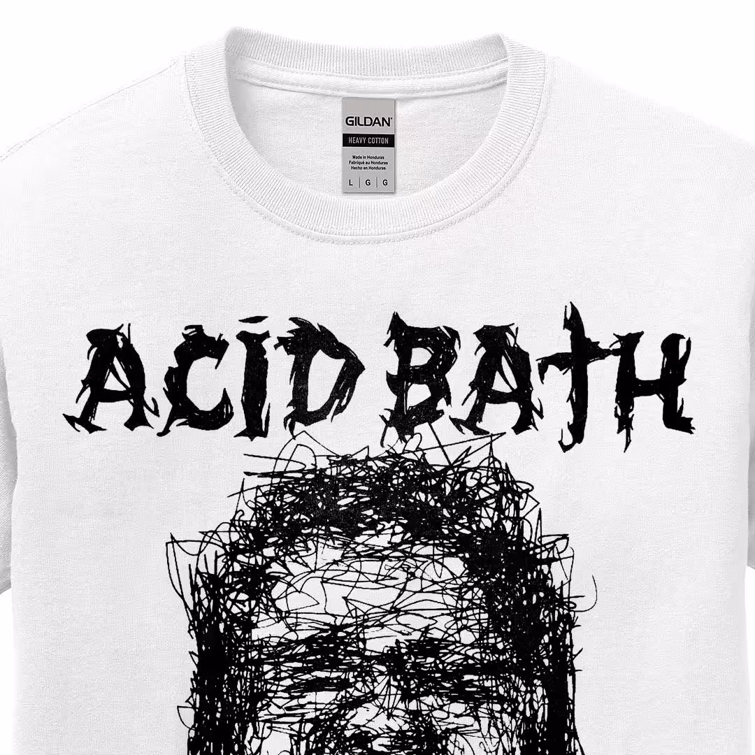 Polera Serigrafía Acid Bath